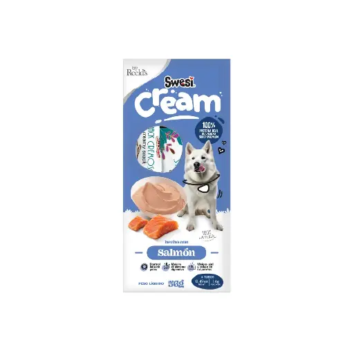 Swesi cream sabor salmón – snack cremoso para perros