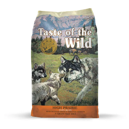 Taste of the wild high prairie puppy con venado y bisonte asado 