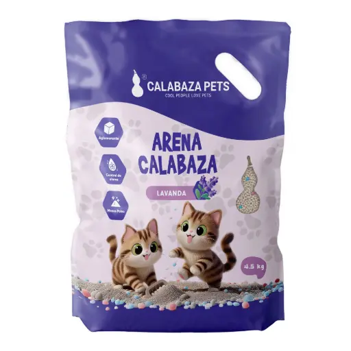 Arena calabaza 100% bentonita lavanda