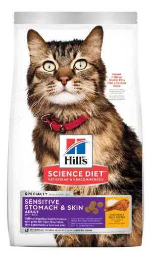 Hills sensitive stomach and skin feline